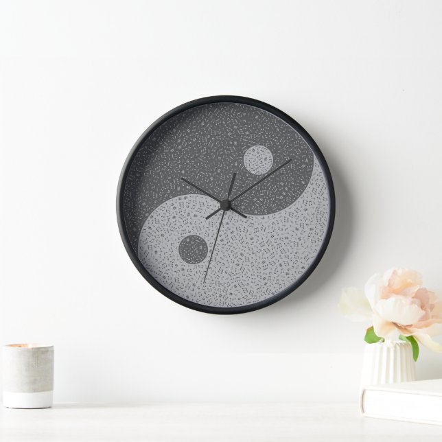 Yin Yang Music Notes Clock (Home)