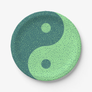 Yin Yang Music Notes Paper Plates