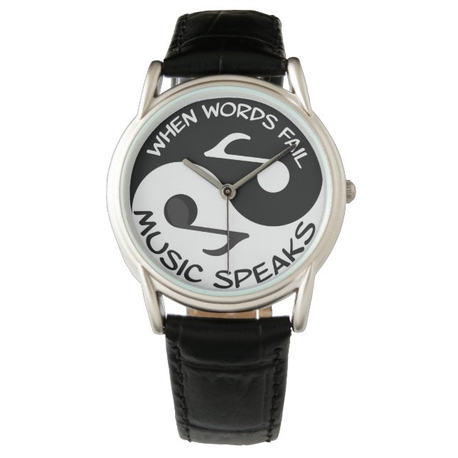 Yin yang music watch (Front)