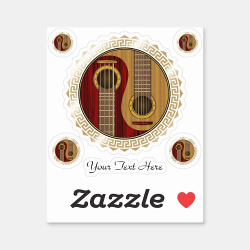 Yin Yang musical instruments pack Sticker
