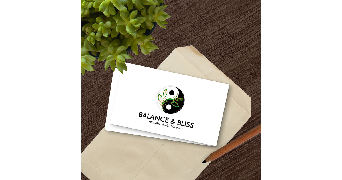 Yin Yang - Nature Balance Business Card | Zazzle
