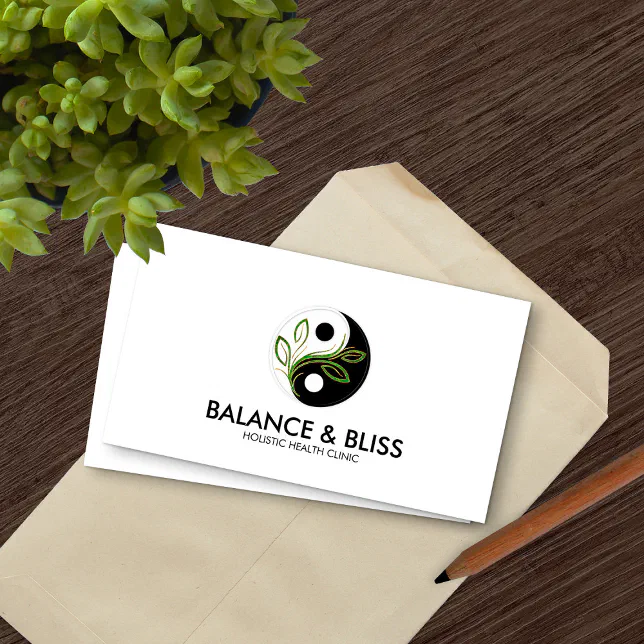 Yin Yang - Nature Balance Business Card | Zazzle
