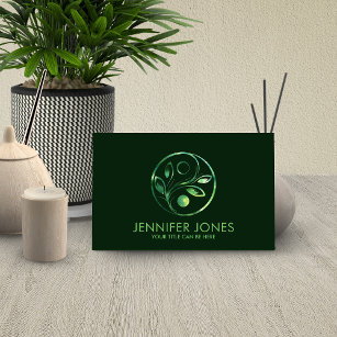 Yin Yang  - Nature Balance - glowing marble  Business Card