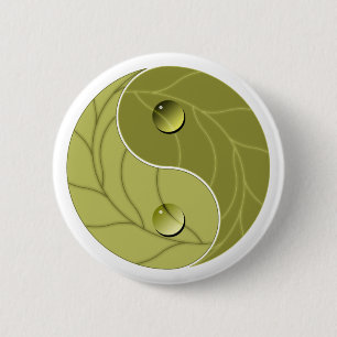 Yin Yang Nature Pinback Button