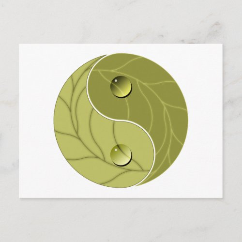 Yin Yang Nature Postcard