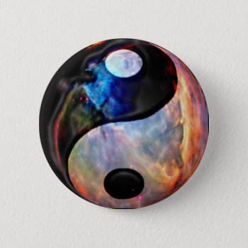 Yin Yang Nebula Buttons by clonecire at Zazzle