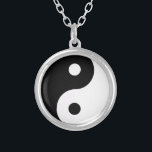 Yin Yang Necklace<br><div class="desc">Beautiful pendant with traditional black and white yin yang symbol. Represents balance and peace.</div>