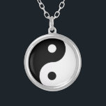 Yin Yang Necklace<br><div class="desc">Beautiful pendant with traditional black and white yin yang symbol. Represents balance and peace.</div>