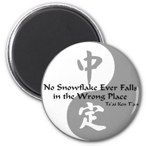 Yin Yang _ No Snow Flake Magnet