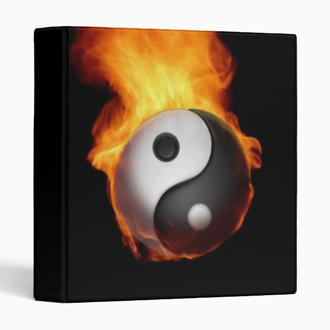 Yin Yang on Fire Binder (Front/Spine)