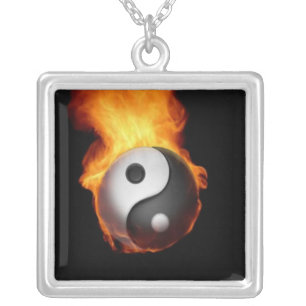 Yin Yang on Fire Necklace