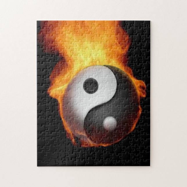 Yin Yang on Fire Puzzle (Vertical)
