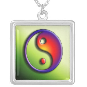 Yin Yang on Sterling Silver Necklace