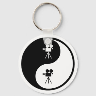 Yin Yang Operating a Camera Keychain
