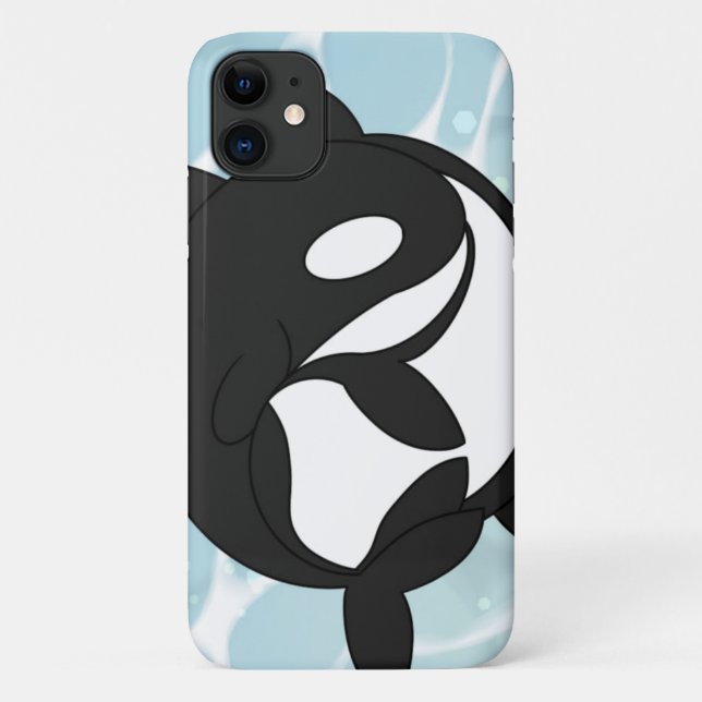 Yin-Yang Orcas iPhone / iPad case (Back)