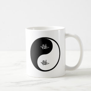 Yin Yang Origami Coffee Mug