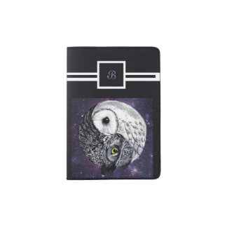 Yin Yang Owls Passport Holder