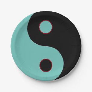 Yin Yang Paper Plates