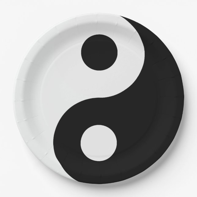 Yin Yang Paper Plates (Front)