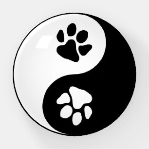 Yin Yang Paw Paperweight