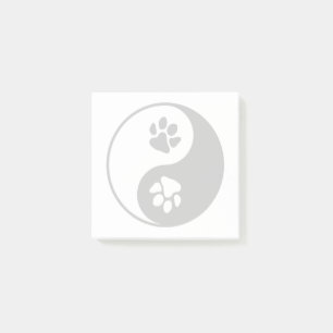 Yin Yang Paw Post-it Notes