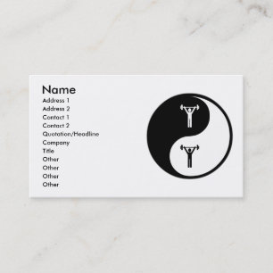 Yin Yang Personal Training Business Card
