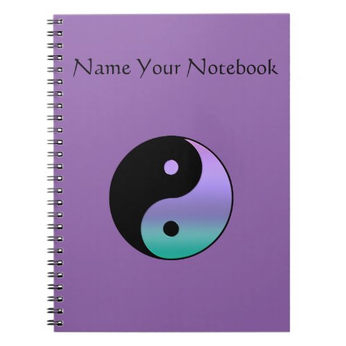 Yin_Yang Personalized Notebook Notebook