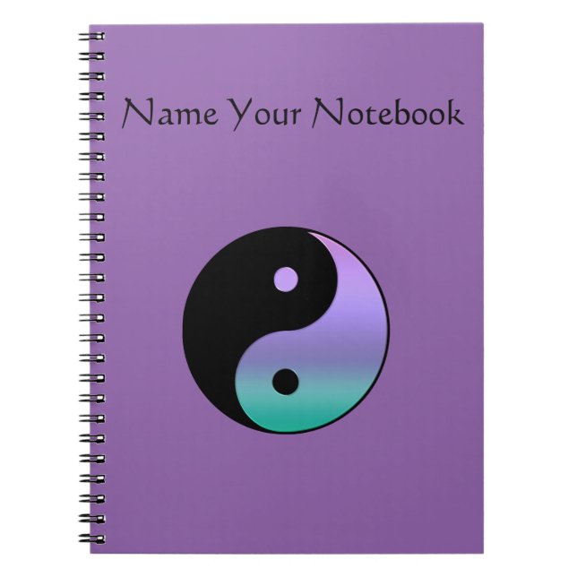 Yin-Yang Personalized Notebook, Notebook (Front)