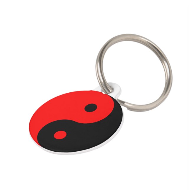 "YIN YANG" PET NAME TAG (Side)