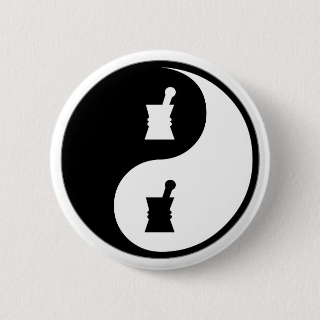 Yin Yang Pharmacology Pinback Button (Front)