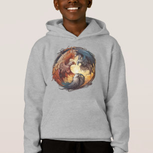 Yin Yang Phoenix – Rebirth Through Balance Hoodie