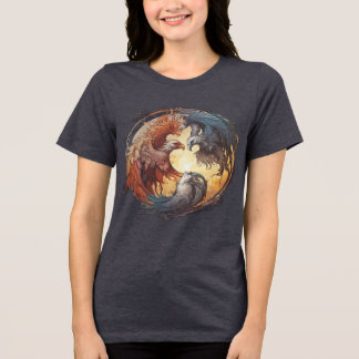 Yin Yang Phoenix – Rebirth Through Balance Tri-Blend Shirt