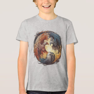 Yin Yang Phoenix – Rebirth Through Balance Tri-Blend Shirt