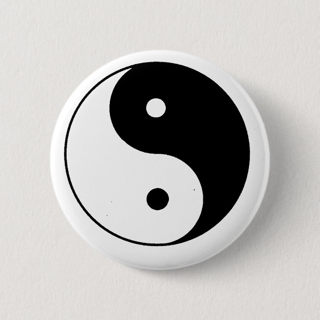 Yin__Yang Pinback Button (Front)
