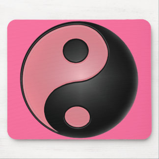 Yin Yang Pink Mouse Pad