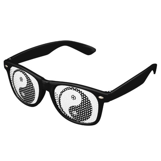 Yin Yang Power Retro Sunglasses (Angled)