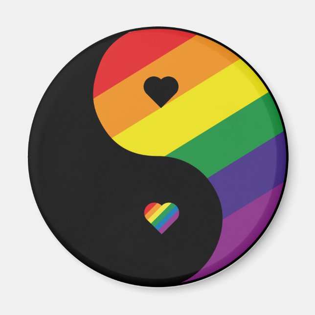 YIN YANG PRIDE MAGNET (Front)