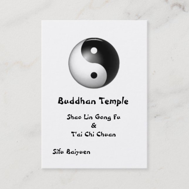 Yin & Yang Profile Card (Front)
