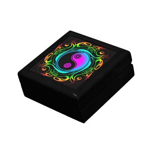 Yin Yang Psychedelic Rainbow Tattoo Gift Box