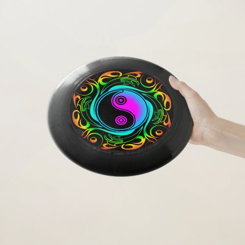Yin Yang Psychedelic Rainbow Tattoo Wham_O Frisbee