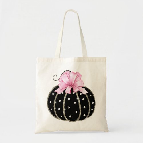 Yin Yang Pumpkin Tote Bag