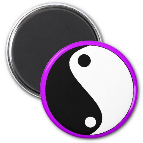 YIN_YANG purple_ magnet _ Customized