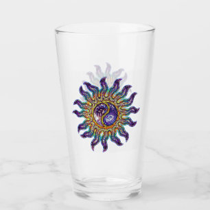 Yin Yang Purple Mosaic Sun Glass