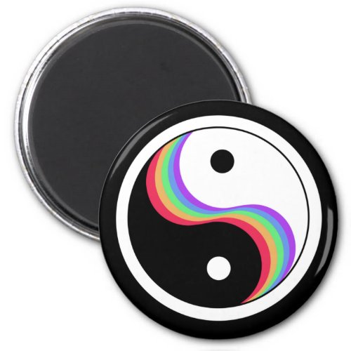 Yin Yang Rainbow Magnet