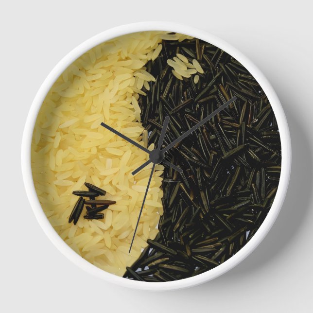 Yin Yang Rice Kitchen Clock (Front)