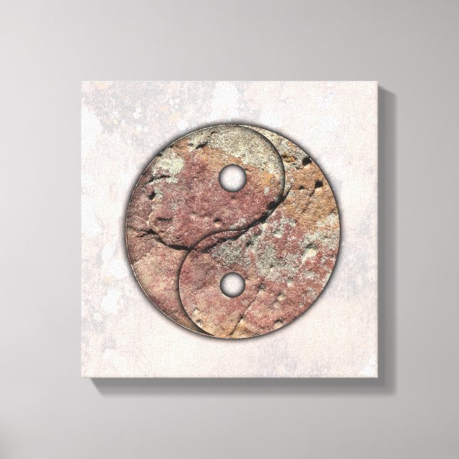 Yin Yang Rock Art Talking Canyons, New Mexico Canvas Print (Front)