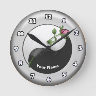 Yin Yang Rose clocks