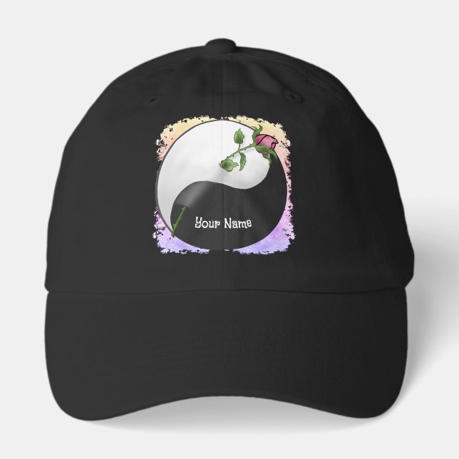 Yin Yang Rose Hat (Front)