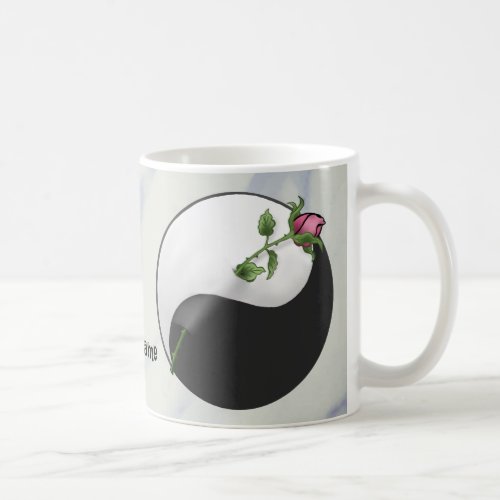 Yin Yang Rose  mug