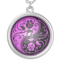Yin Yang Roses, purple and black